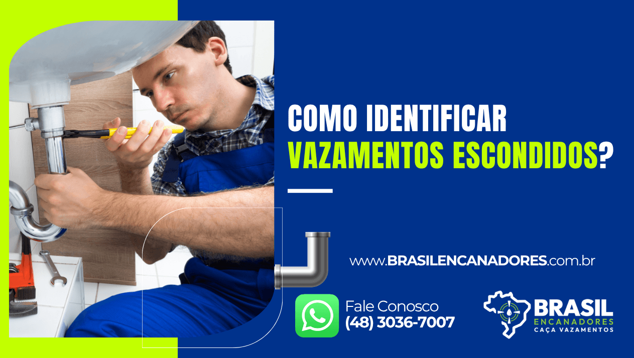 Técnico da Brasil Encanadores realizando inspeção hidráulica para identificar vazamentos escondidos, serviço profissional de caça vazamentos Florianópolis com encanador caça vazamento especializado.