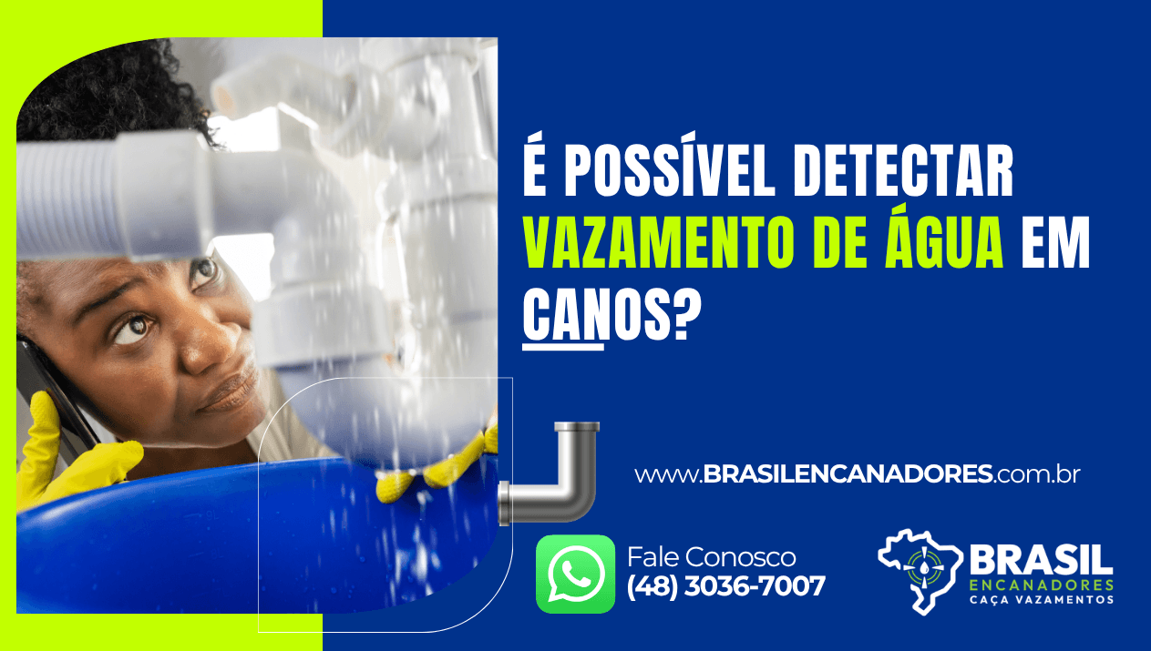 Capa do artigo sobre detecção de vazamento de água em canos com destaque para inspeção em tubulação hidráulica residencial.