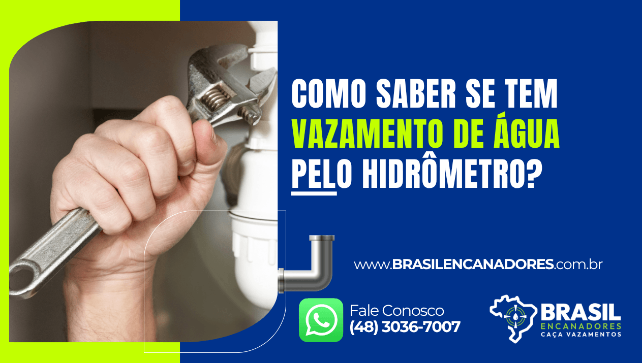 Como saber se tem vazamento de água pelo hidrômetro